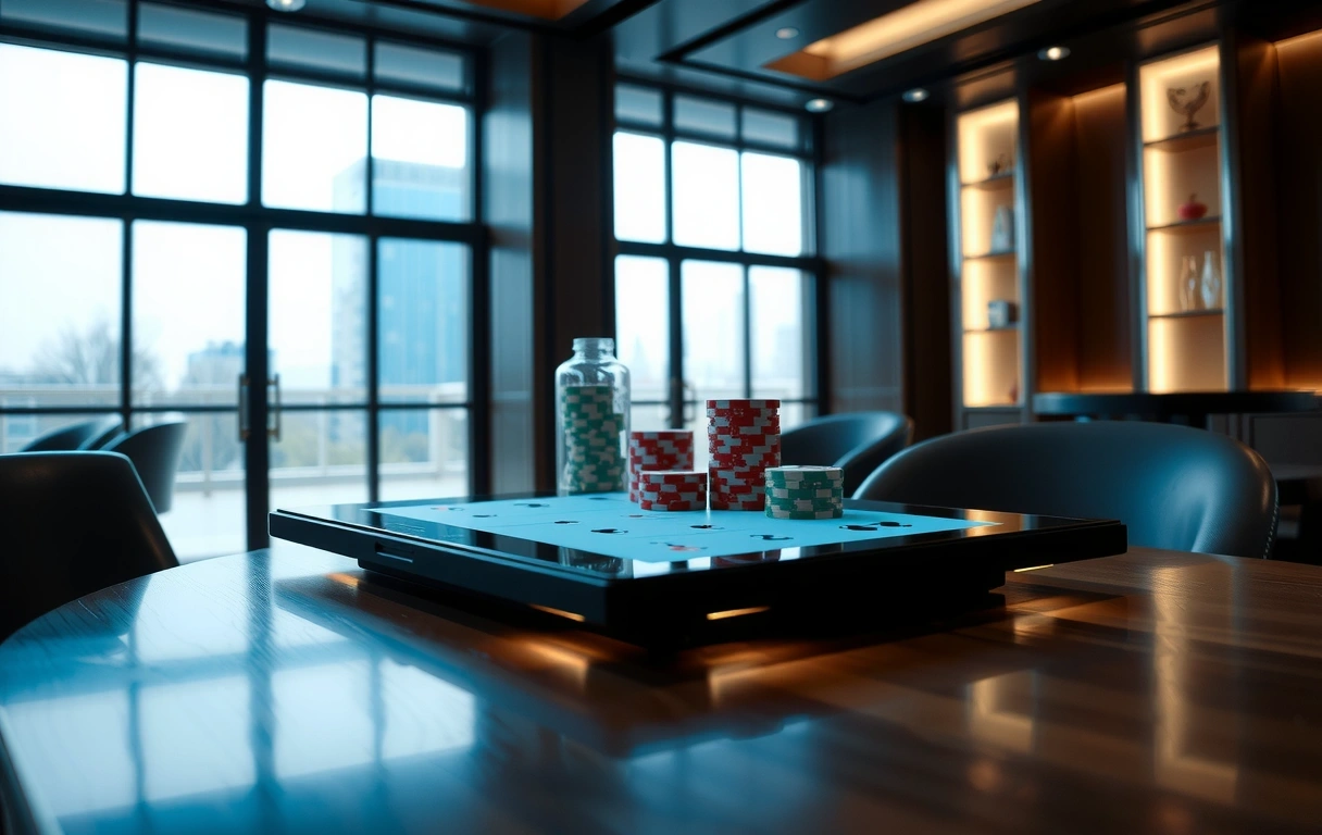 Interface Poker Moderne